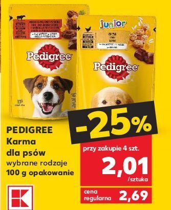 Kaufland Karma dla psa wołowina pedigree oferta