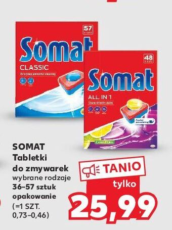 Kaufland Tabletki do zmywarek lemon & lime somat all in 1 oferta