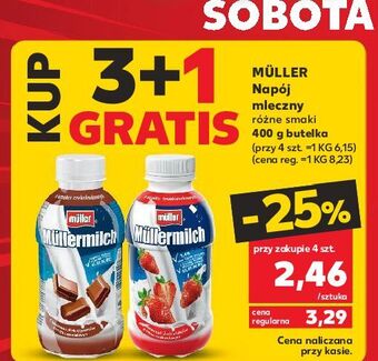 Kaufland Napój mleczny truskawkowy mullermilch oferta