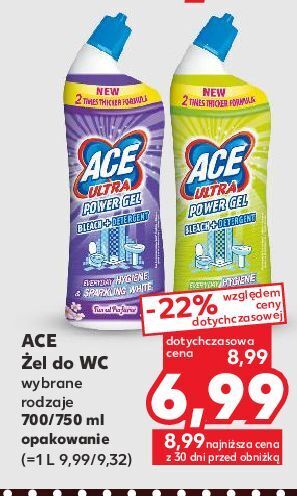 Kaufland Żel do wc lemon ace ultra oferta