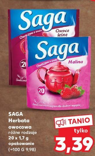 Kaufland Herbata owocowa malina saga oferta