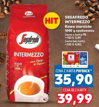 Kaufland Kawa segafredo intermezzo oferta