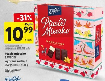 Intermarche Czekoladki waniliowe e. wedel ptasie mleczko oferta
