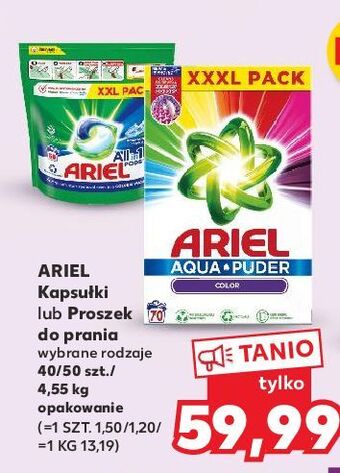 Kaufland Proszek do prania color ariel aqua puder oferta