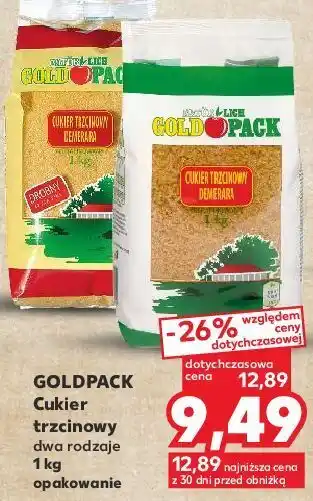 Kaufland Cukier trzcinowy demerara goldpack oferta