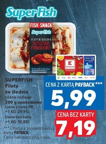 Kaufland Filet ze śledzia z suszonymi pomidorami superfish oferta