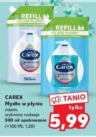 Kaufland Mydło w płynie - zapas carex original oferta