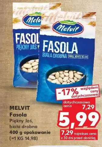 Kaufland Fasola biała drobna melvit oferta