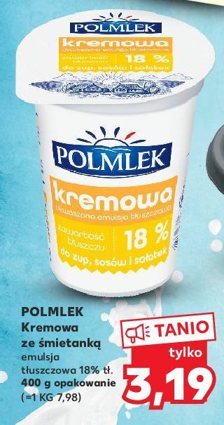 Kaufland Śmietana kremowa 18% polmlek oferta