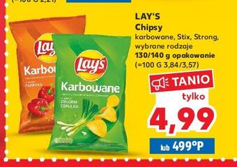 Kaufland Chipsy zielona cebulka lay's karbowane oferta