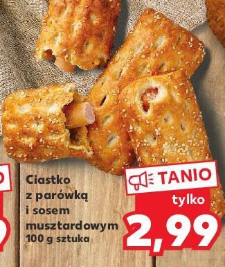 Kaufland Ciastko z parówką i sosem musztardowym oferta