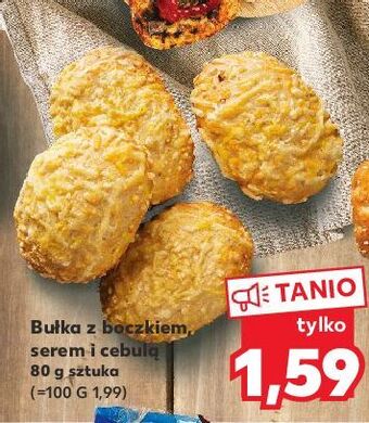 Kaufland Bułka z boczkiem serem i cebulą oferta