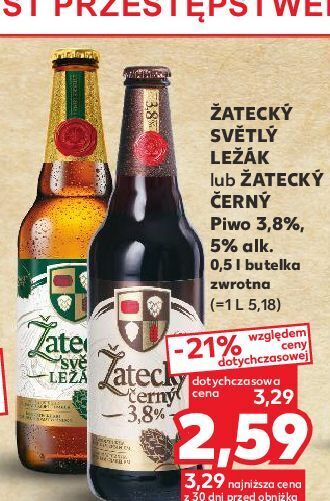 Kaufland Piwo zatecky svetly lezak oferta