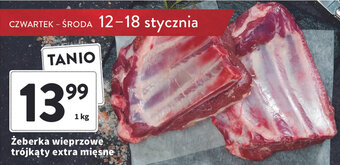 Intermarche Żeberka wieprzowe trójkąty extra mięsne 1kg oferta