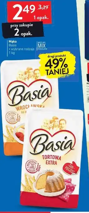 Intermarche Basia Mąka 1kg, wybrane rodzaje oferta