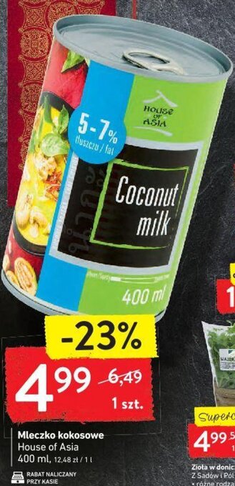 Intermarche House of Asia Mleczko kokosowe 400ml oferta