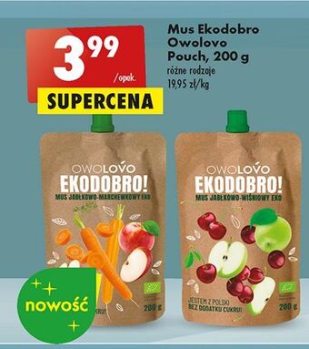 Biedronka Mus jabłkowo-wiśniowy owolovo oferta