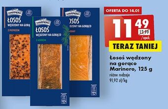 Biedronka Łosoś wędzony na ciepło w pieprzu marinero oferta