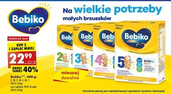 Biedronka Mleko 4r bebiko junior oferta