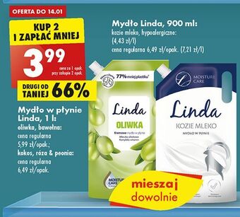 Biedronka Mydło w płynie bawełna linda oferta