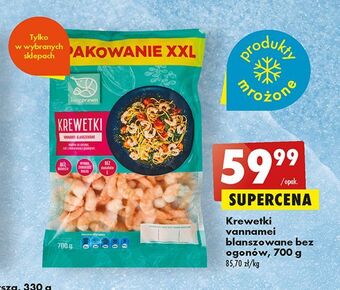 Biedronka Krewetki vannamei blanszowane bez ogonów oferta