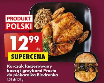Biedronka Kurczak faszerowany kaszą i grzybami biedronka prosto do piekarnika oferta