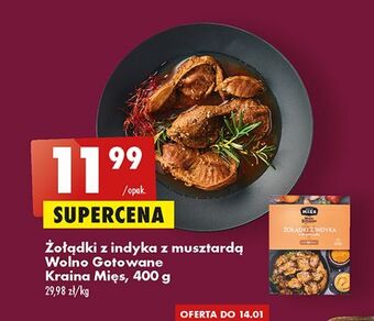 Biedronka Żołądki z indyka musztardą wolno gotowane kraina mięs oferta