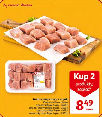 Auchan Mięso gulaszowe wieprzowe auchan oferta