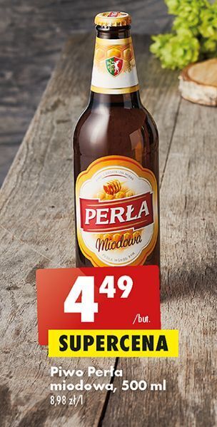 Biedronka Piwo perła miodowa oferta