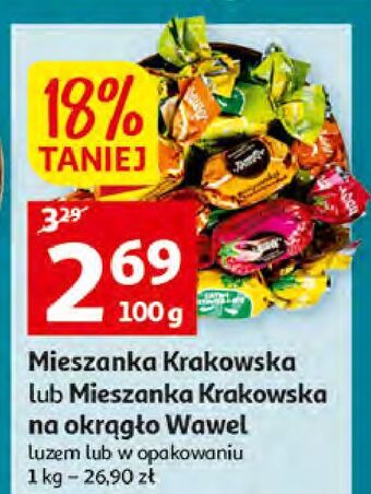 Auchan Galaretki w czekoladzie wawel mieszanka krakowska oferta