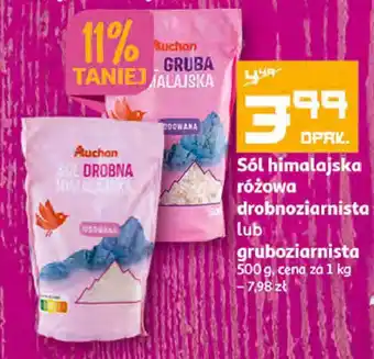 Auchan Sól himalajska różowa drobna auchan oferta