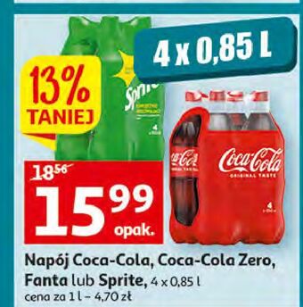 Auchan Napój coca-cola zero oferta
