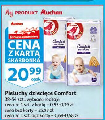 Auchan Pieluchy maxi 4 auchan baby oferta