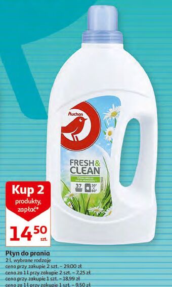 Auchan Płyn do płukania fresh & clean auchan oferta