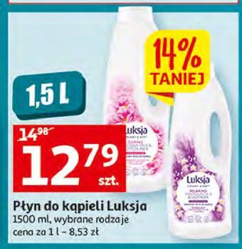 Auchan Płyn do kąpieli luksja relaxing oferta