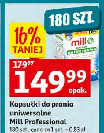 Auchan Kapsułki do prania uniwersalne mill professional oferta