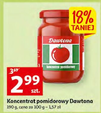 Auchan Koncentrat pomidorowy dawtona oferta