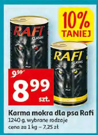 Auchan Karma dla psa z drobiem rafi classic oferta