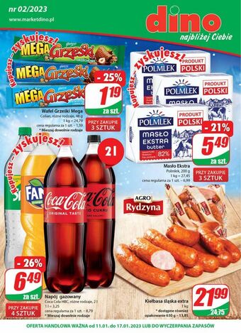 Dino Napój pomarańczowy fanta oferta