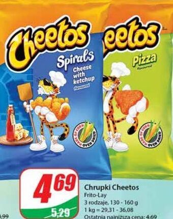 Dino Chrupki spirals ser z ketchupem cheetos oferta