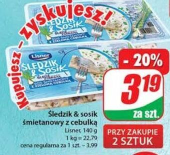 Dino Śledź z sosem zieloną cebulką lisner śledzik & sosik oferta