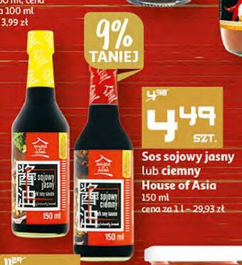 Auchan Sos sojowy jasny house of asia oferta
