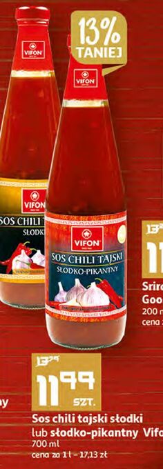 Auchan Sos tajski chili słodko-pikantny vifon oferta