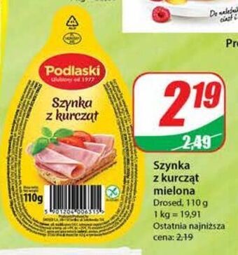 Dino Szynka z kurcząt drosed podlaski oferta