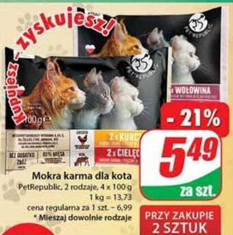 Dino Karma dla kota kurczak + cielęcina pet republic oferta