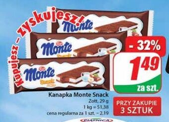 Dino Baton mleczny zott monte snack oferta