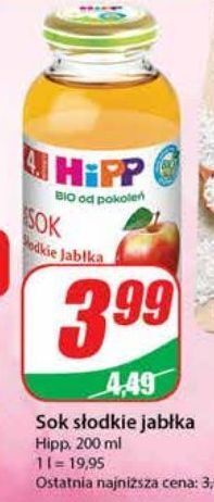Dino Sok słodkie jabłka hipp oferta