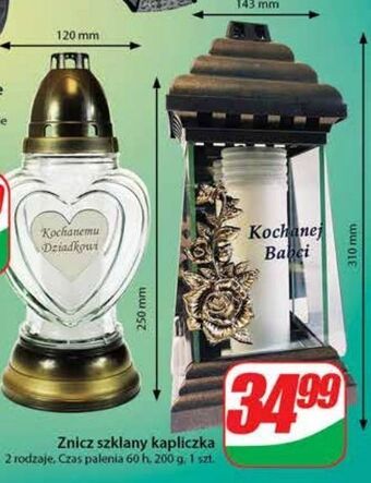 Dino Znicz szklany kapliczka oferta