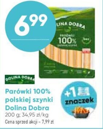 Stokrotka Dolina Dobra Parówki 100% polskiej szynki 200g oferta