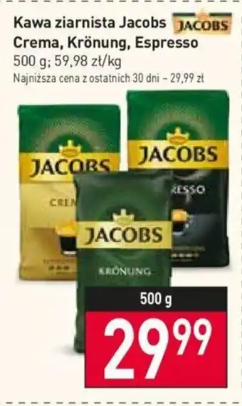 Stokrotka Jacobs Crema, Krönung, Espresso Kawa ziarnista 500g oferta